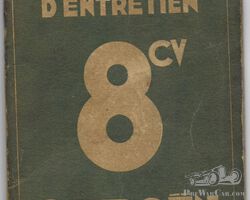 Citroen 8cv notice d entretien manual