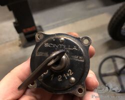 Scintilla magneto switch