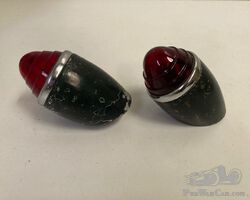 Marchal tail lights with “beehive style” lenses.