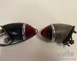 Marchal tail lights with “beehive style” lenses.