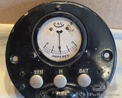 VINTAGE CAR CAV 3 PULL BUTTON SWITCH PANEL :Early 1920s - Austin Seven , Frazer Nash , SUNBEAM