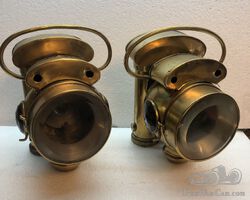 Small brass acetylene headlights