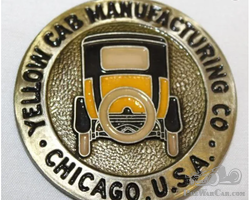 1921-1923 Yellow Cab Radiator Emblem Badge