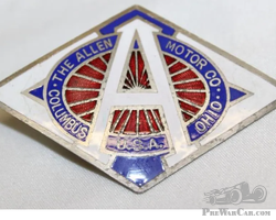 1920-1922 Allen Motor Car Co Radiator Emblem Badge
