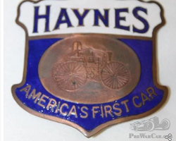 1912 Haynes Motor Car Co Radiator Emblem Badge