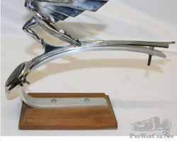 1932 Graham Brothers Goddess Radiator Mascot Hood Ornament with Emblem