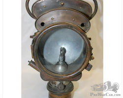 Early Brass Self Generating Jeweled Headlight
