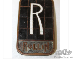 1924-1925 Rollin Motor Car Co Radiator Emblem Badge