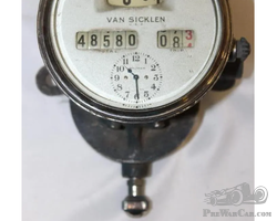 Van Sicklen and Waltham Automobile Clock and Speedometer Combo