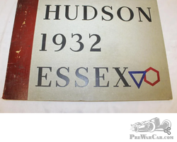 Large 1932 Hudson Essex Dealership Showroom Model Year Book