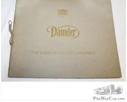 1929 Daimler Ltd Motor Car Co Sales Brochure Book