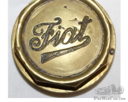 Brass Fiat Automobile Threaded Hubcap