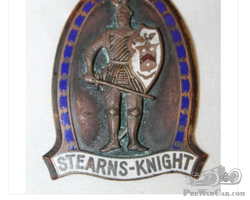 1928-1929 Stearns Knight Radiator Emblem Badge
