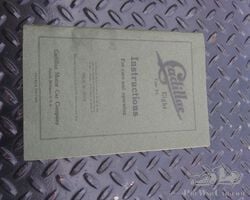 1915 Cadillac Eight Type 51 Original Instructions Book