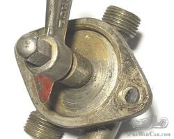 Brass fuel selector tap