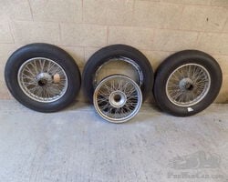 Bugatti 18'' 70 spoke Wire Wheels c/w tyres