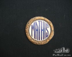 Genuine Mathis Radiator Badge in Very Good order