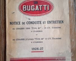 Catalogue Bugatti type type 38/40