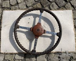 Leather steering wheel CFA Hermes volant souple