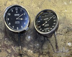 Rare Austro-Daimler jaeger clock and speedo