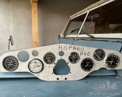 Black face Hispano-Suiza dashboard and instruments