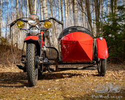 HARLEY DAVIDSON, VL with side car, 1935, USA