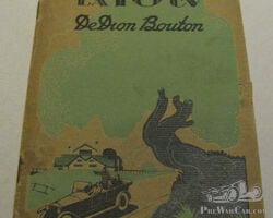 De Dion Bouton La 10 ch 10 HP Type IW owner’s manual 1928