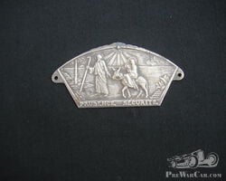 Rare St Christopher plate with the Segreda Familia on it