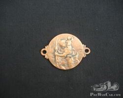 Vintage bRonze St Christopher Plate
