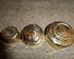 Hubcaps in brass