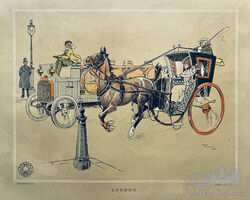 Le tour du monde, d’après René Vincent - Offert par Berliet, Circa 1910