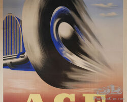 Affiche du 31eme Grand-Prix de l’ACF, d’après Savignac, 1937