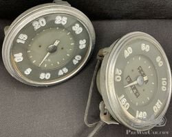 Original O.S. speedometer and rev counter for Delahaye