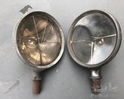 pair of electric Blériot headlights