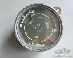 Jaeger combined fuel-, oilpressure- and temperature gauge