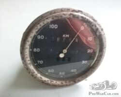 Speedometer and odometer in kilometers