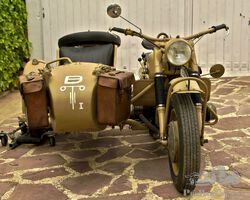 1942 BMW R75 750cc Military Motorcycle Combination WEHRMACHTSGESPANN
