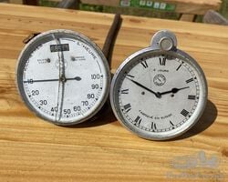 Jaeger speedo and clock (80mm diam)