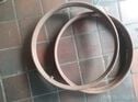 Two 23 inch rims for beaded edge tyres