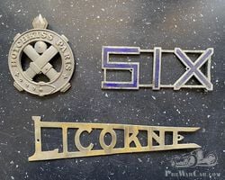 HOTCHKISS, LICORNE and SIX (Citroen C6) badges