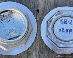 Steel oil / fuel cap and neck