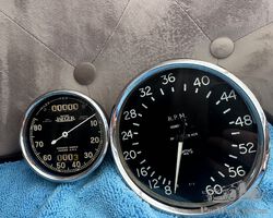 Smiths/ Jaeger 3” Speedometer & 5” Rev Counter