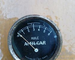 Amilcar oil pressure gauge