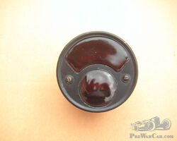Tail light with glass .