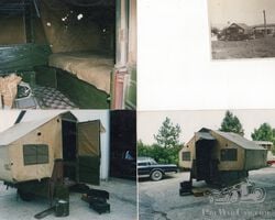 Original and untouched GILKIE camp trailer 1932