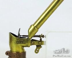 Rare Brass Era Two Tube Exhuast Whistle