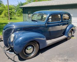 1938 Ford V-8 Deluxe Tudor in Excellent Condition with Original Family Ownership