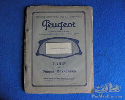 Peugeot 301 M Spare Parts List