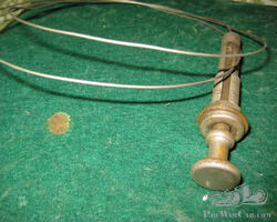 Nickel Plated Vintage Dashboard Choke Pull