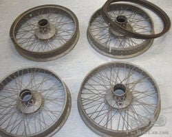 Speichenfelgen mit Zentralverschluß 4 Stück